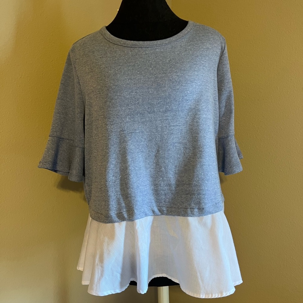 ❤️ Jane and Delancey layered look three-quarter sleeve top ❤️